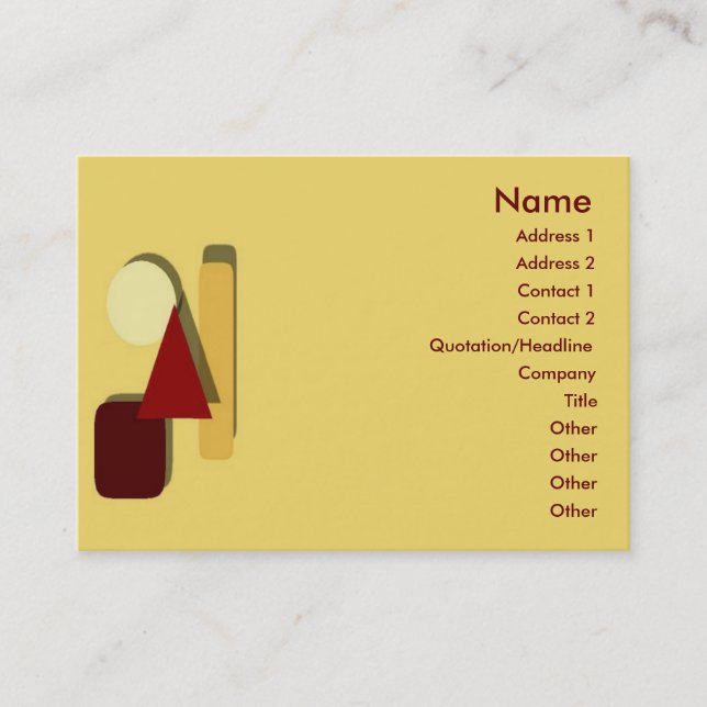 GeoBlock's Business Card (Front)