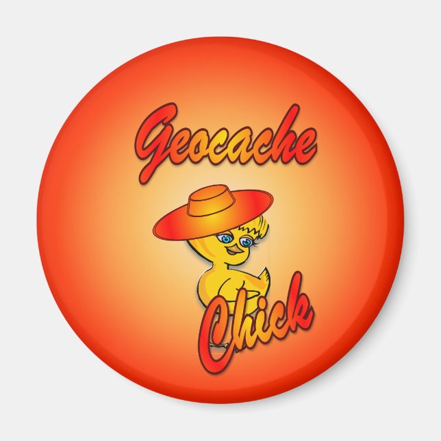 Geocache Chick #5 Magnet (Front)