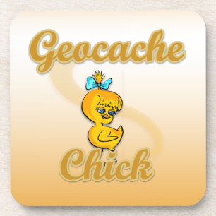 Geocache Chick Coaster