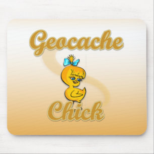 Geocache Chick Mouse Pad