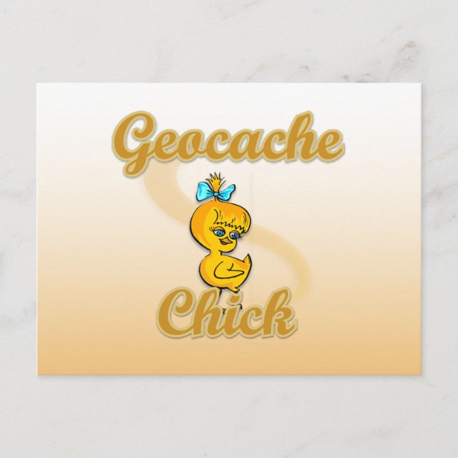 Geocache Chick Postcard (Front)