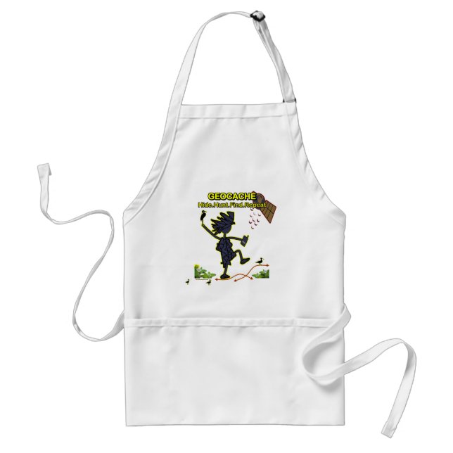 Geocache Hide Hunt Find III Standard Apron (Front)