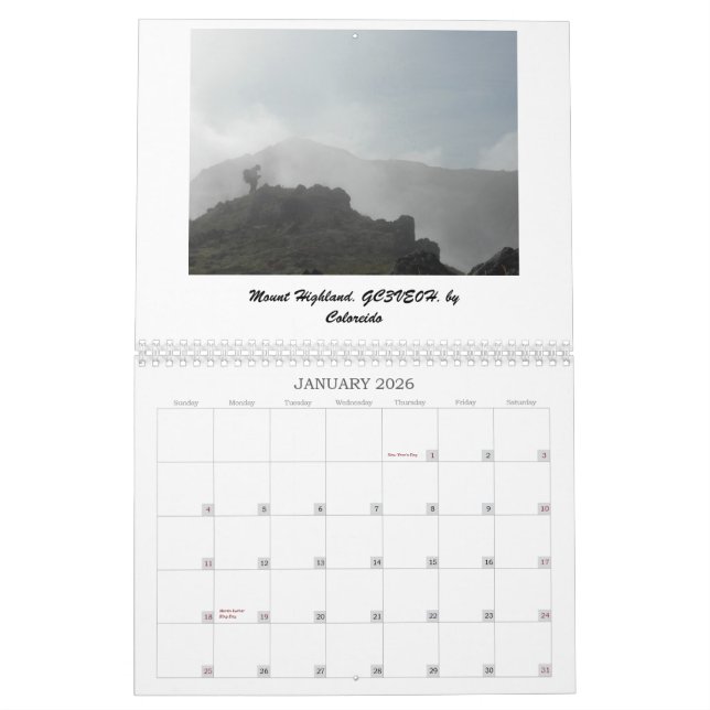 GeocacheAlaska 2013 Monthly Calendar (Jan 2026)