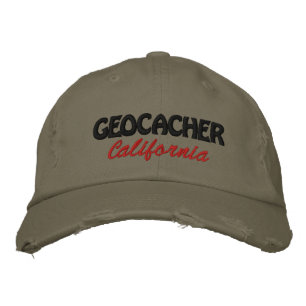 Geocacher California Embroidered Hat