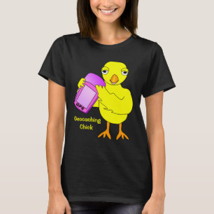 Geocaching Chick Text T-Shirt