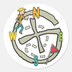 Geocaching Classic Round Sticker