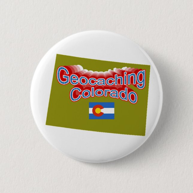 Geocaching Colorado Button (Front)