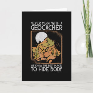 Geocaching Geo Caching Geocacher Card
