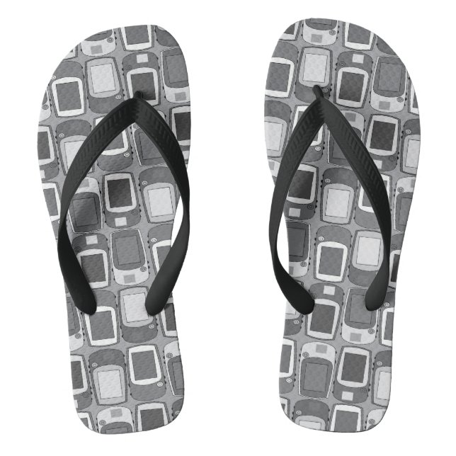  Geocaching GPS Navigation Units Flip Flops (Footbed)