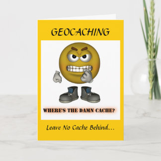 Geocaching Holiday Christmas Greeting Card