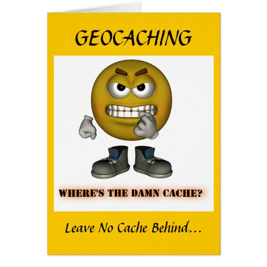 Geocaching Holiday Christmas Greeting Card