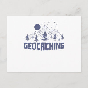 Geocaching in der Natur Postcard