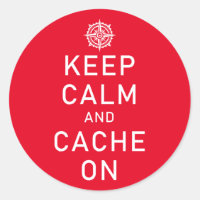 Geocaching Keep Calm And Cache On Funny FTF Swag