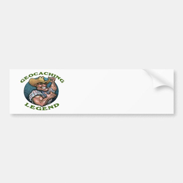 Geocaching Legend Bumper Sticker (Front)