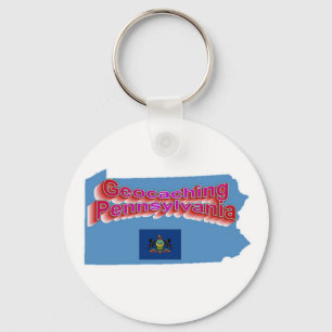 Geocaching Pennsylvania Keychain