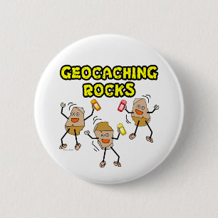 Geocaching Rocks 2 Inch Round Button
