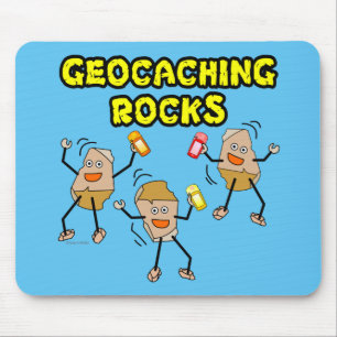 Geocaching Rocks Mouse Pad
