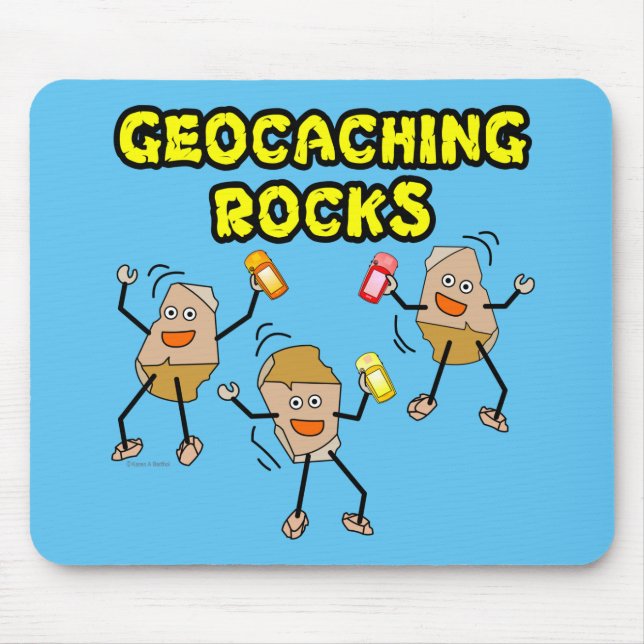 Geocaching Rocks Mouse Pad (Front)