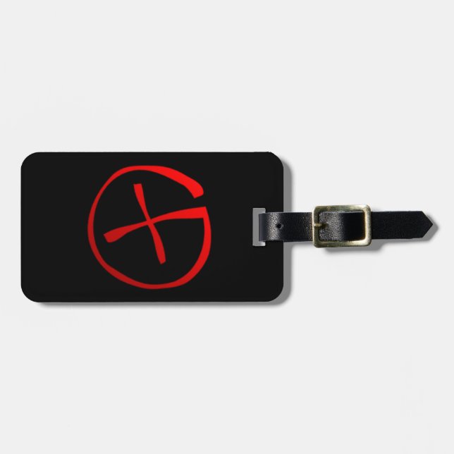 Geocaching Symbol Luggage Tag (Front Horizontal)