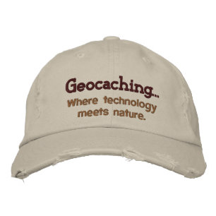 Geocaching Tech+Nature Embroidered Hat