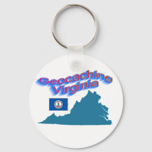Geocaching Virginia Keychain