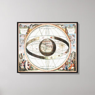 Geocentric model canvas print