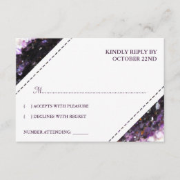 Géode Améthyste | Violet Wedding RSVP