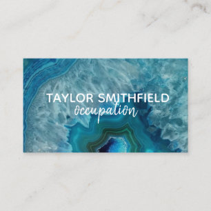 geode crystal modern trendy business card