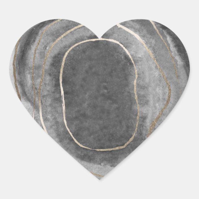 Geode Gemstone Agate Wedding Favour Stickers (Front)