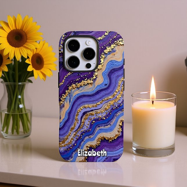 Geode Inspired Abstract Art  iPhone Case (Creator Uploaded)