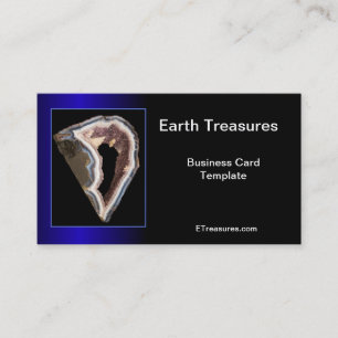 Geode Minerals Agates Crystals Business Card