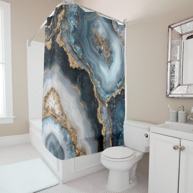 Geode Shower Curtain (In Situ)