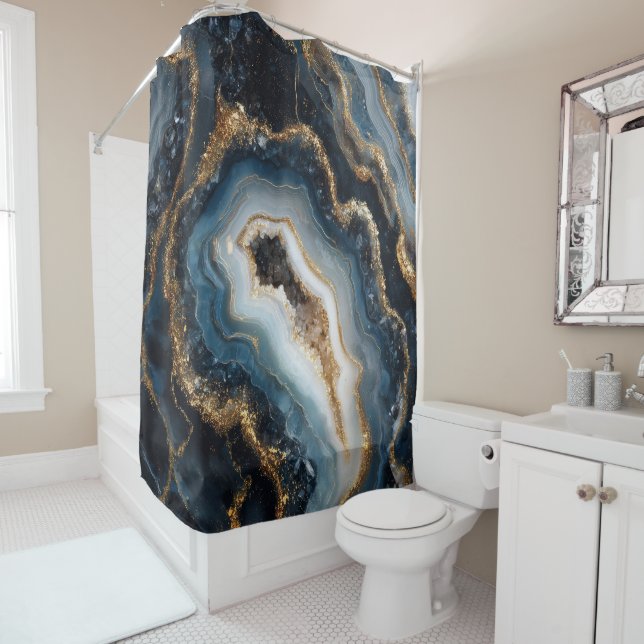 Geode Shower Curtain (In Situ)
