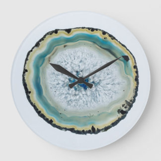 Geode Slice Large Clock