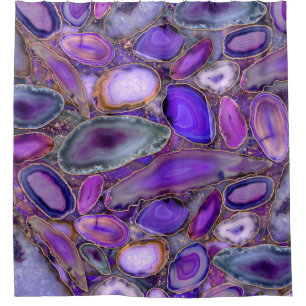 Geodes crystal pattern - Purple and Violet