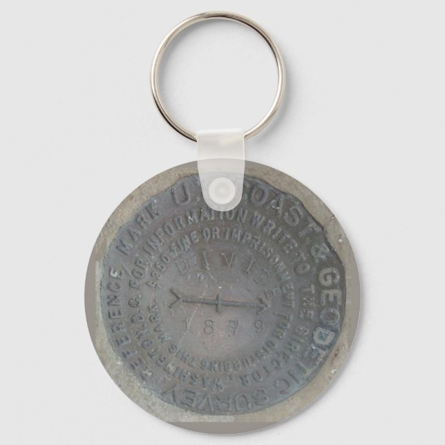 geodetic-survey-marker keychain (Front)