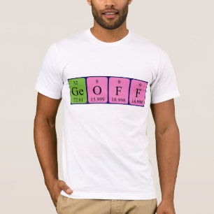 Geoff periodic table name shirt