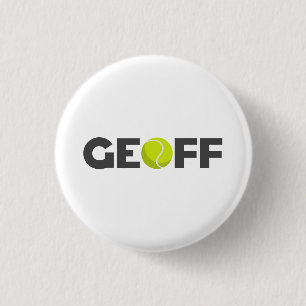 Geoff Tennis 1 Inch Round Button