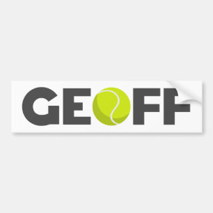 Geoff Tennis Bumper Sticker