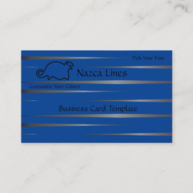 Geoglyph Animal Logo Seal Business Card (Front)