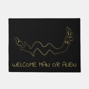 Geoglyph Tribal Art or Ancient Aliens Doormat