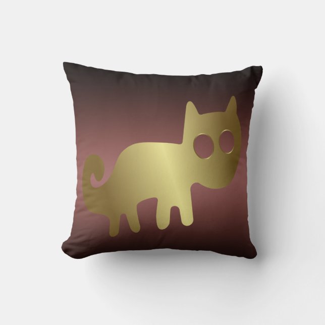 Geoglyphs Nazca Peru Animals Cat Throw Pillow (Front)