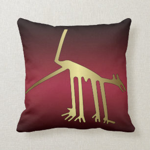 Geoglyphs Nazca Peru Animals Throw Pillow