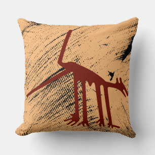 Geoglyphs Nazca Peru Animals Throw Pillow