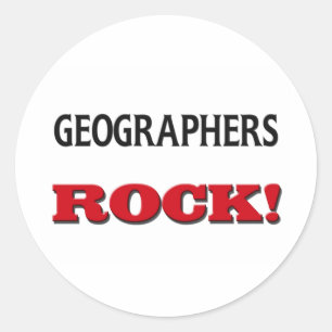 Geographers Rock Classic Round Sticker