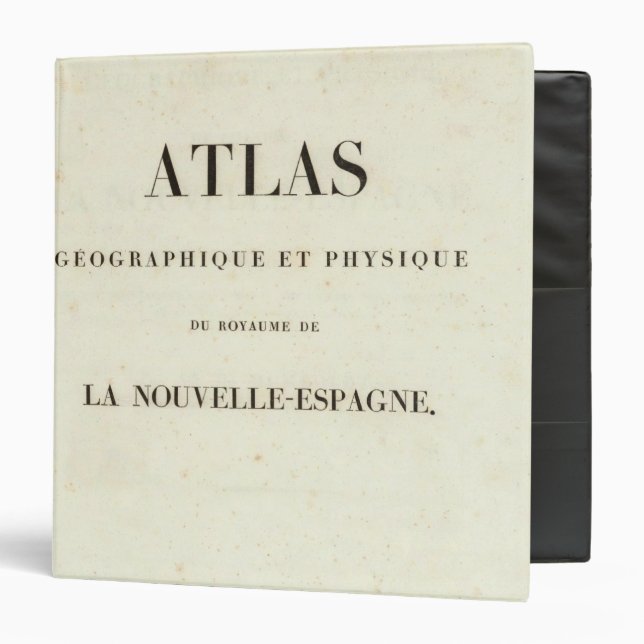 Geographical and Physical Half Title Atlas Binder (Front/Inside)