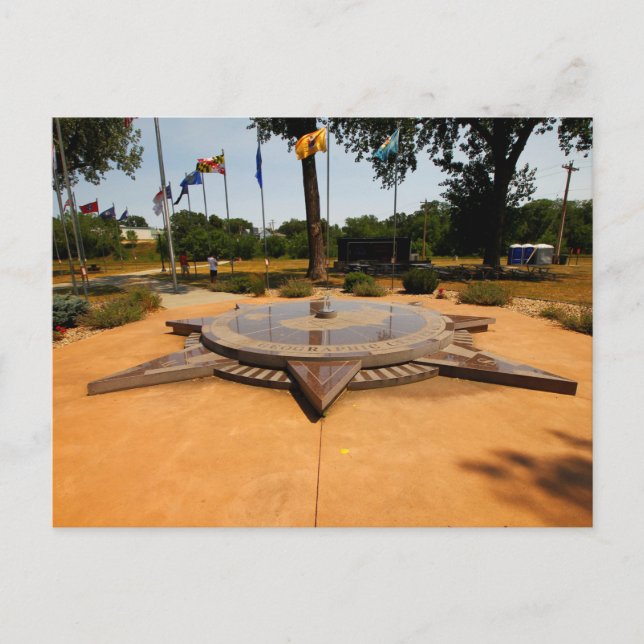 Geographical Centre Monument, Belle Fourche, SD Postcard (Front)