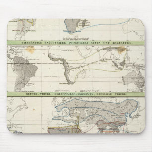 Geographical Distribution Mouse Pad