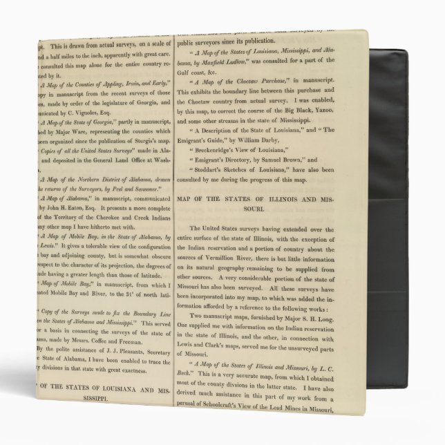 Geographical Memoir continued Binder (Front/Inside)