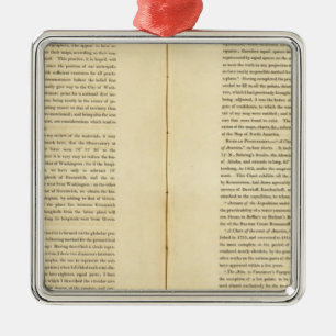 Geographical Memoir Metal Ornament